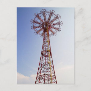 Fallskärm Jump - Coney Island, NYC vykort