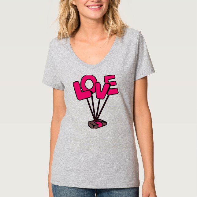 🎈 Fallskärm ❤️ Kärlek: Flytande på känslor ❤️ 🎈 T Shirt (Framsida)