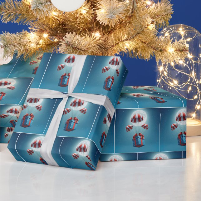 Fallskärm Leverera julklapp Presentpapper (Helgdagar)