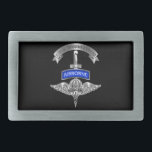 Fallskärm Rigger Bälte Buckle<br><div class="desc">Visning ditt pride i våra hängivna Fallskärm Riggers! Denna uteslutande designade konstform gör en underbar gåva till alla som tjänstgör eller har tjänstgjort i flygburna regerande enheter! Unik designad gåva till vem som helst som tittar för den speciella gåvan till armén eller den civila skolan Studenten, befordran, återupptagning, pension, PCS,...</div>