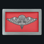 Fallskärm Rigger Bälte Buckle<br><div class="desc">Visning ditt pride i våra hängivna Fallskärm Riggers! Denna uteslutande designade konstform gör en underbar gåva till alla som tjänstgör eller har tjänstgjort i flygburna regerande enheter! Unik designad gåva till vem som helst som tittar för den speciella gåvan till armén eller den civila skolan Studenten, befordran, återupptagning, pension, PCS,...</div>