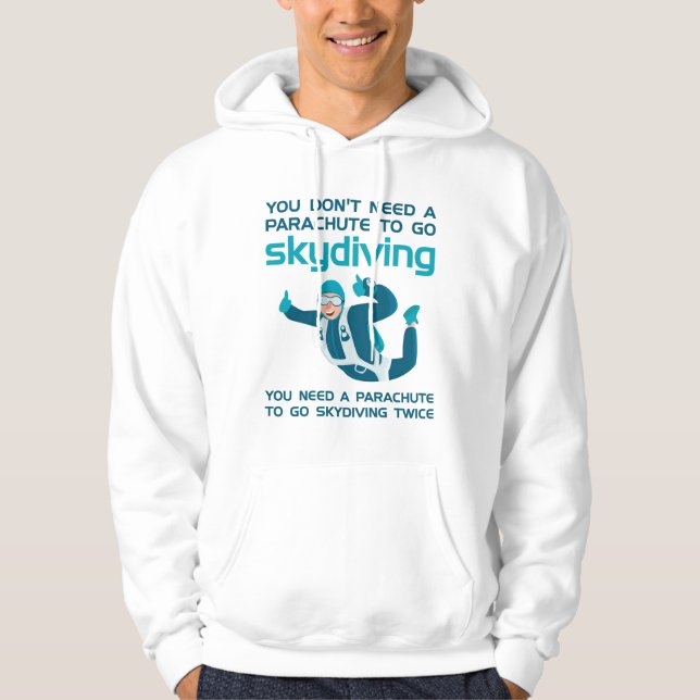 Fallskärm Skydiving Hoodie (Framsida)