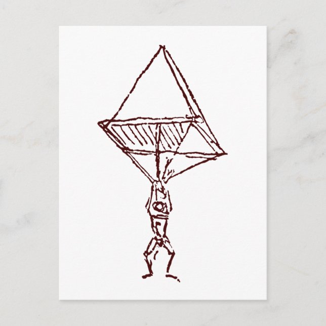 fallskärm vykort (Framsida)