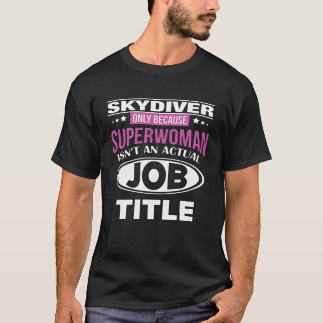 FALLSKÄRMHOPP YRKESBENÄMNING T SHIRT (Framsida)