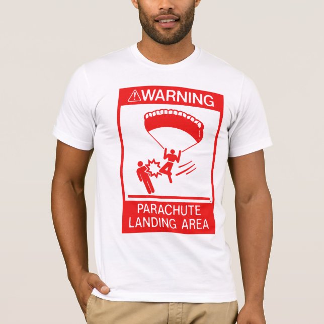 Fallskärmlandning Tee Shirt (Framsida)