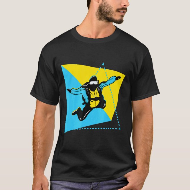 Fallskärmsgrafik T Shirt (Framsida)