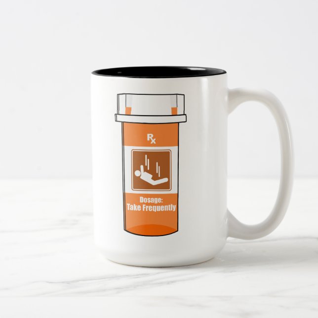 Fallskärmshopp är min drog Två-Tonad mugg (Höger)