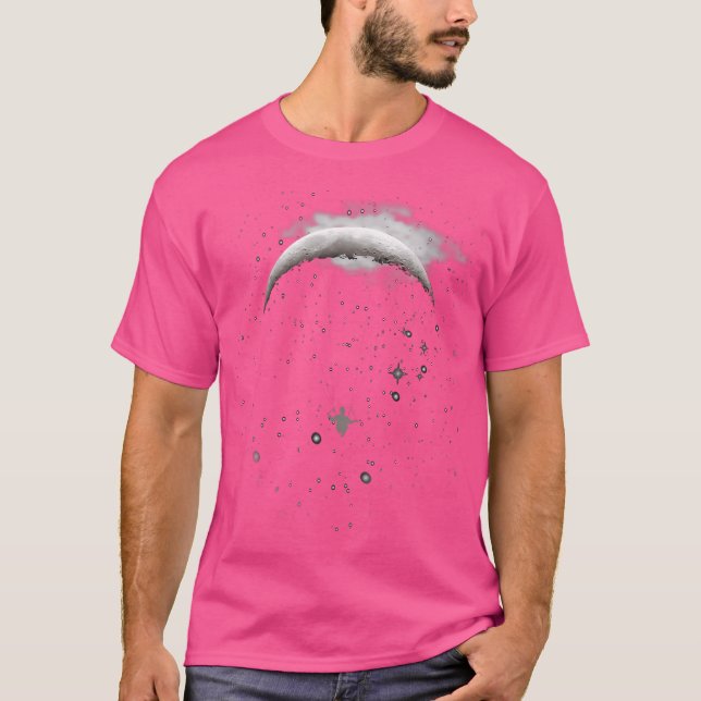 Fallskärmshopp Flyg Till Månen T Shirt (Framsida)