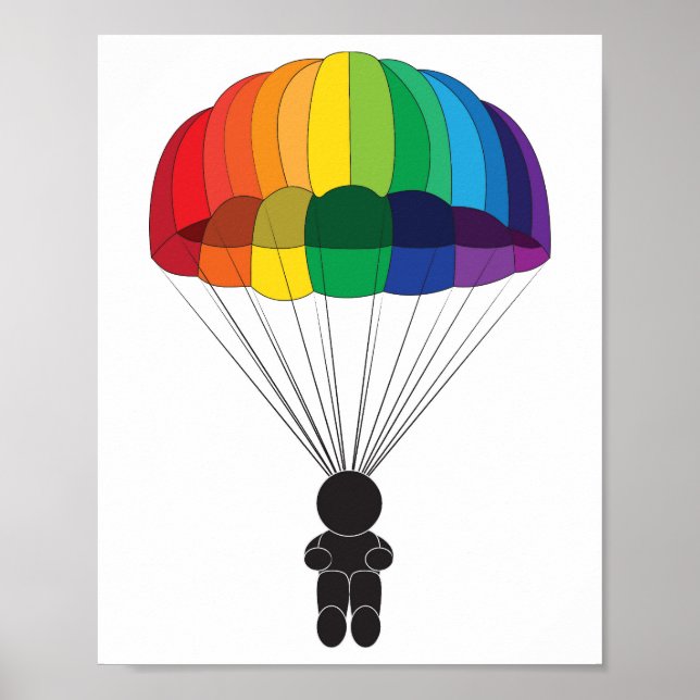 Fallskärmshopp Poster (Framsidan)