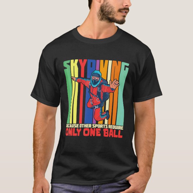 Fallskärmshoppare fallskärmshoppar idé fallskärm t shirt (Framsida)