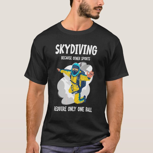 Fallskärmshoppare fallskärmshoppare fallskärm fall t shirt (Framsida)