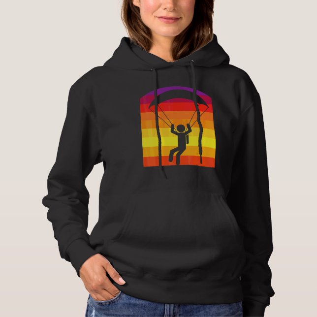 Fallskärmshoppare Retro Sol Fallskärmshoppare Fall T Shirt (Framsida)