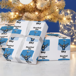 Fallskärmshopparen Nådde Himlen Fallskärmshoppare Presentpapper
