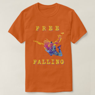 Fallskärmshoppning Fritt Fall Extremsport Abstrakt T Shirt