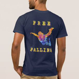 Fallskärmshoppning Fritt Fall Extremsport Abstrakt T Shirt