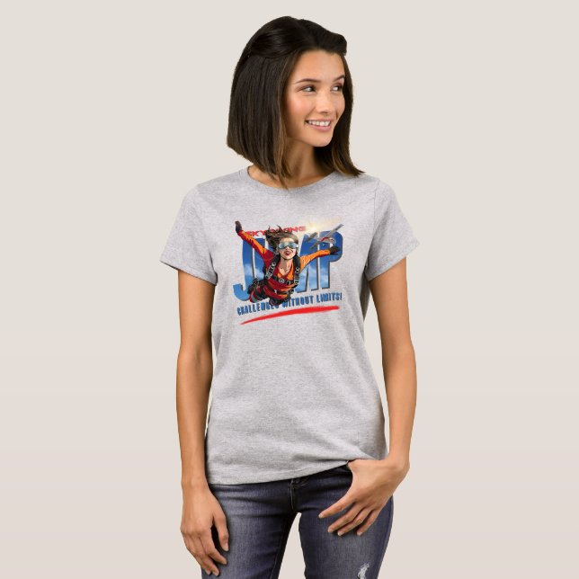 Fallskärmshoppning - Känn Frihet Över Molnen | Kvi T Shirt (Hel framsida)