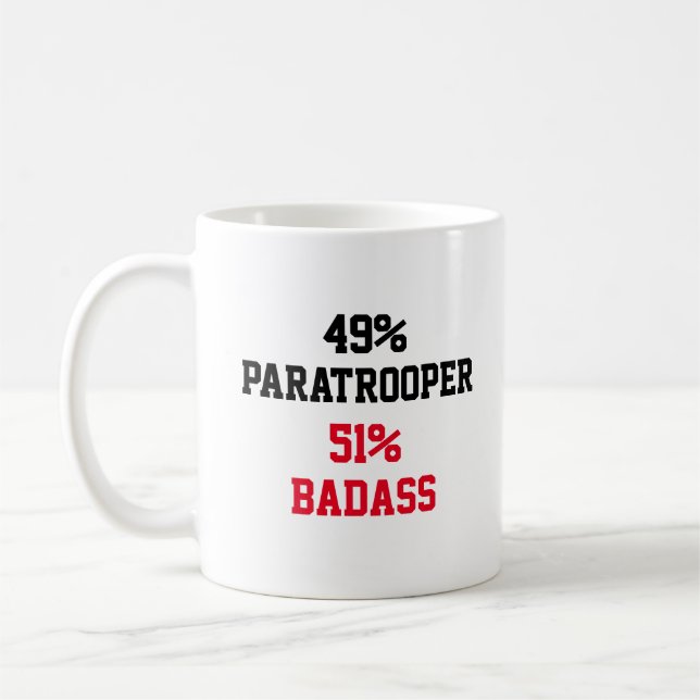 Fallskärmsjägare Badass Kaffemugg (Vänster)