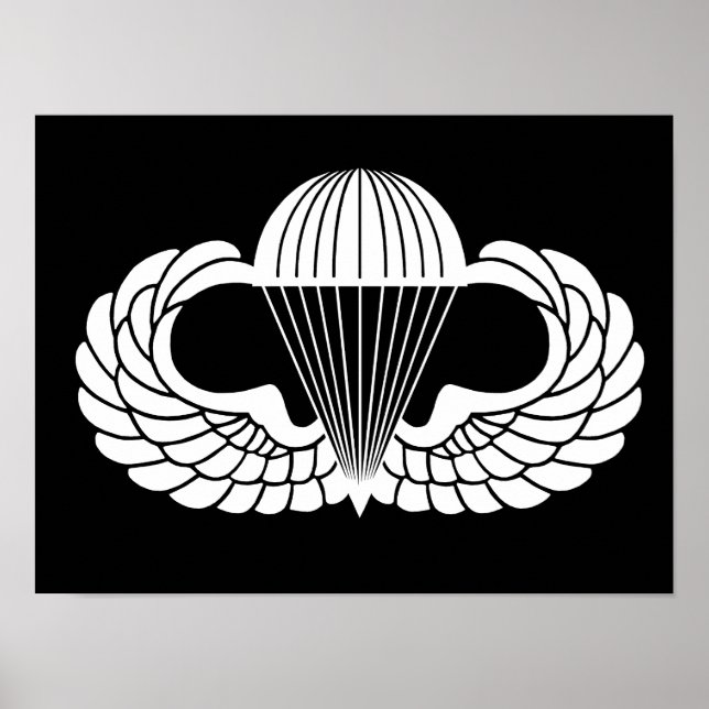 Fallskärmsmärket Poster (Framsidan)