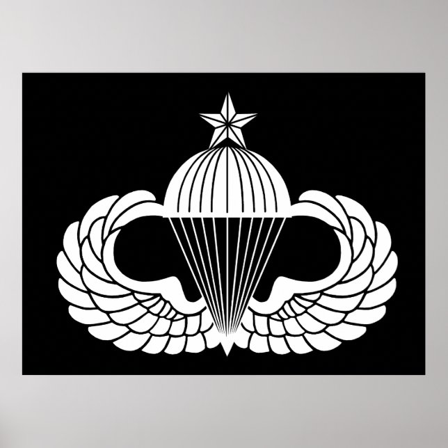 Fallskärmsmärket, Senior Poster (Framsidan)