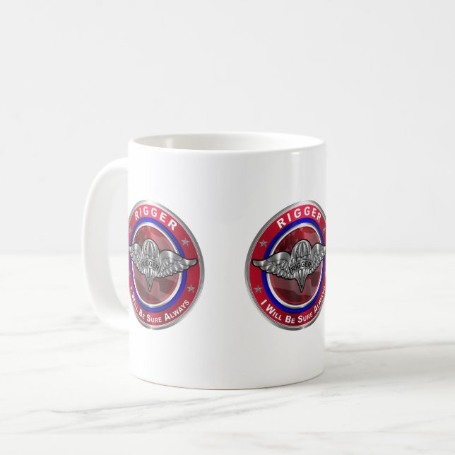 Fallskärmsriggare Kaffemugg (Framsida vänster)