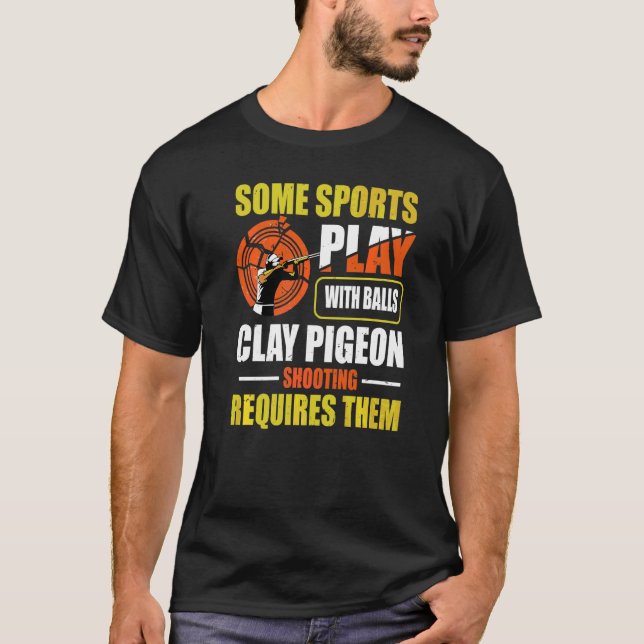 Fällskjutningskurs för en Clay Pigeon Shooter T Shirt (Framsida)