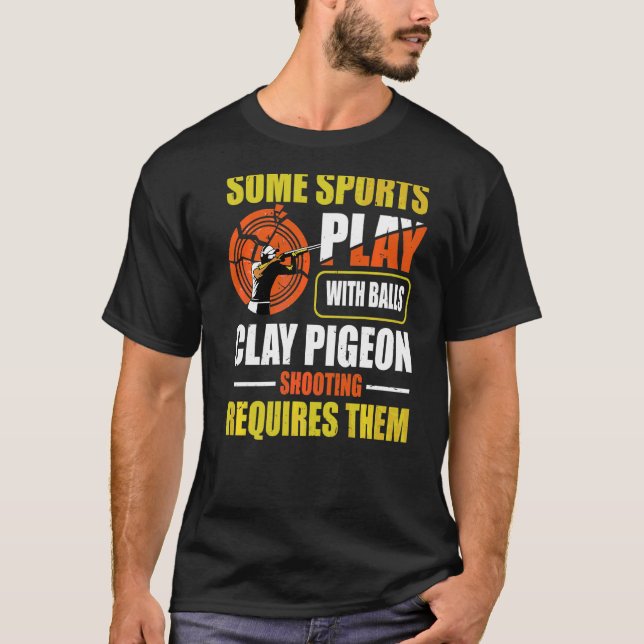 Fällskjutningskurs för en Clay Pigeon Shooter T Shirt (Framsida)