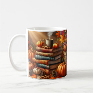 Fallskörd Böcker & Pumpkin Kaffemugg Omslag
