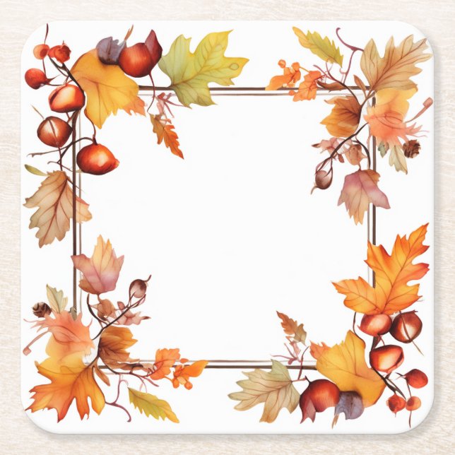 Fallskörd: Utandningsskörd Underlägg Papper Kvadrat (Framsidan)