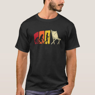 Fallstol Camping Tält Camping Ordförande Kärlek T Shirt