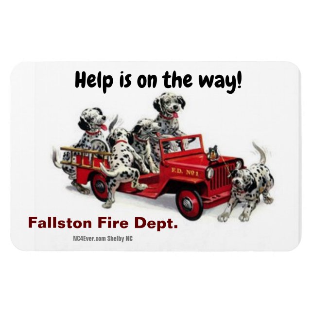 Fallston Fire Dept. Flexible Magnet (Horisontell)