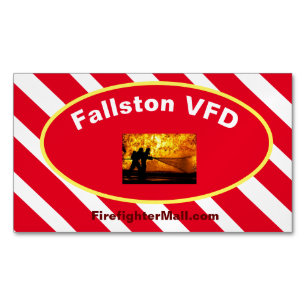 Fallston VFD Flames Magnetic Affärskorts Magnetiska Visitkort