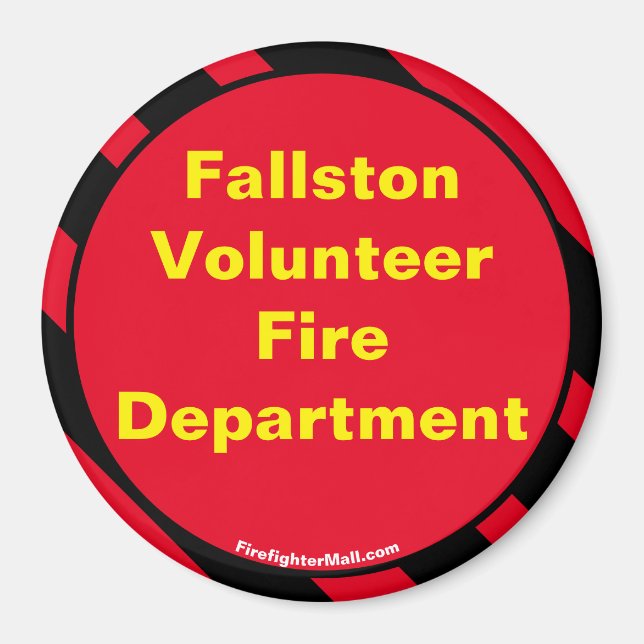 Fallston Volunteer Fire Department Magnet (Framsidan)