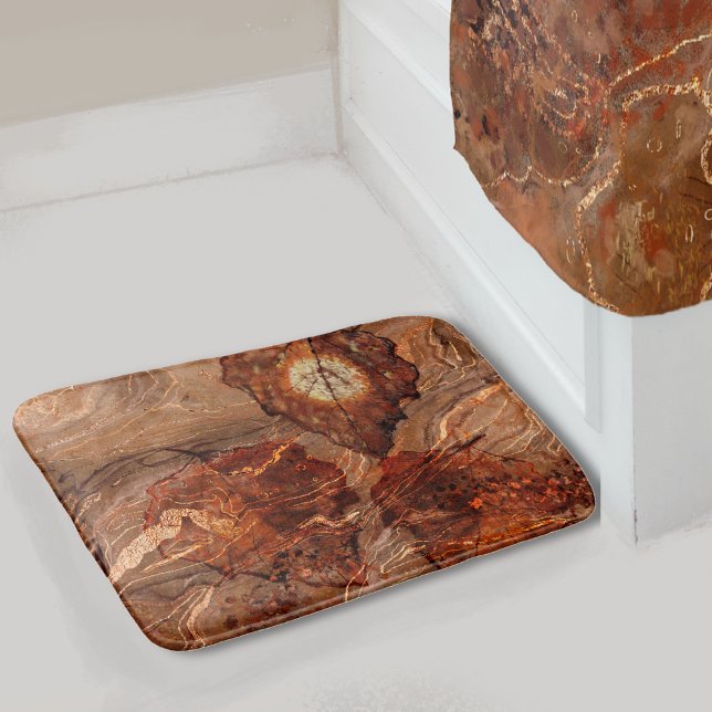 Falltema som är sunt badrumsmatta (Fall theme beuatiful bath mat)