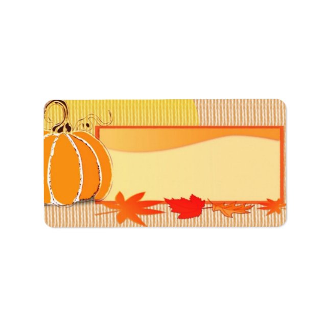 Falltid Adressetikett (Framsidan)