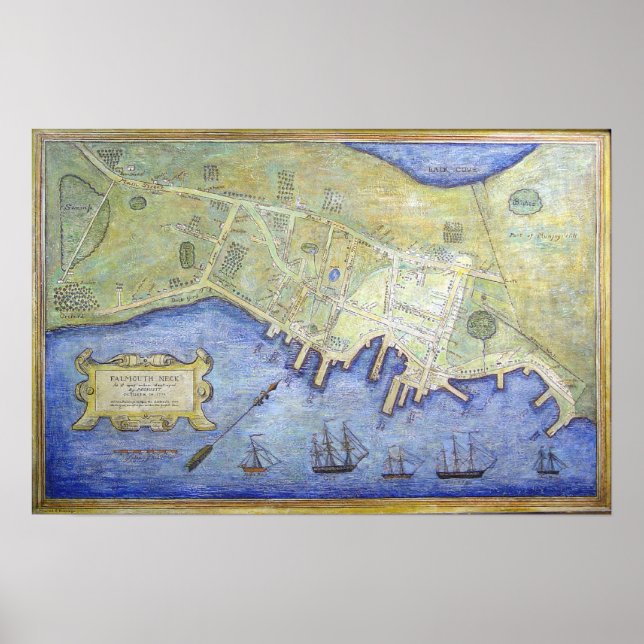 Falmouth 1775 poster (Framsidan)