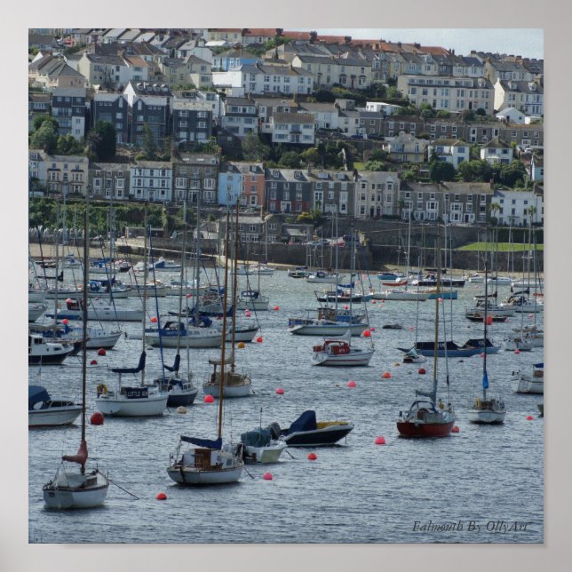 Falmouth by OllyArt Photography Poster (Framsidan)