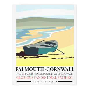 Falmouth Cornwall-reseaffisch Fototryck