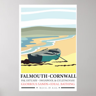 Falmouth Cornwall-reseaffisch Poster