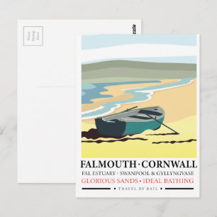 Falmouth Cornwall-reseaffisch Vykort