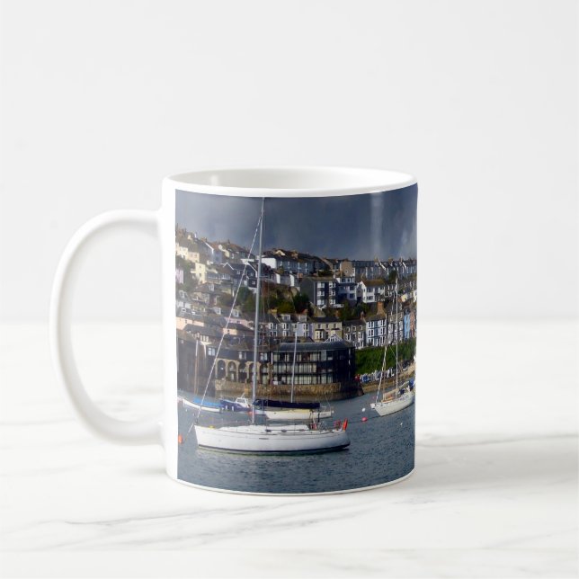 Falmouth hamn Cornwall Kaffemugg (Vänster)