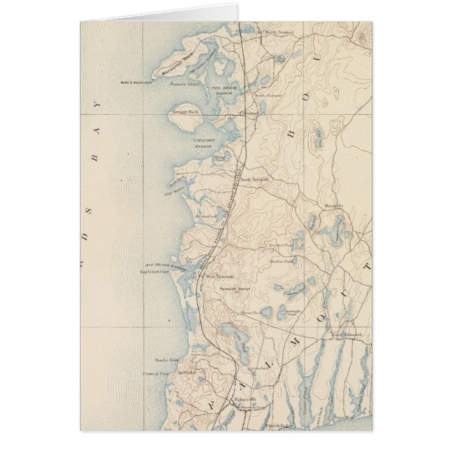 Falmouth, Massachusetts Hälsningskort (Framsidan)