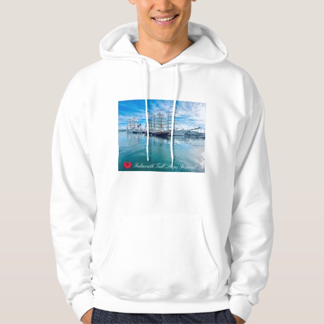FALMOUTH TALL FRAKTASS FESTIVAL Cornwall Photo Hoodie (Framsida)