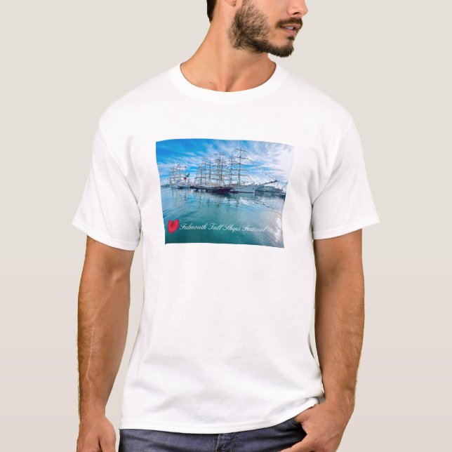 FALMOUTH TALL FRAKTASS FESTIVAL Cornwall Photo T Shirt (Framsida)