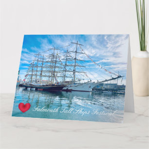 FALMOUTH TALL SHIPS FESTIVAL Cornwall Foto Kort