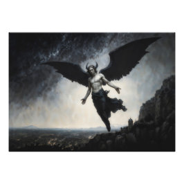 Falne engeln Lucifer Fototryck
