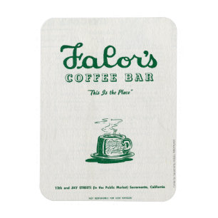 Falor's Coffee Pub Menu Magnet