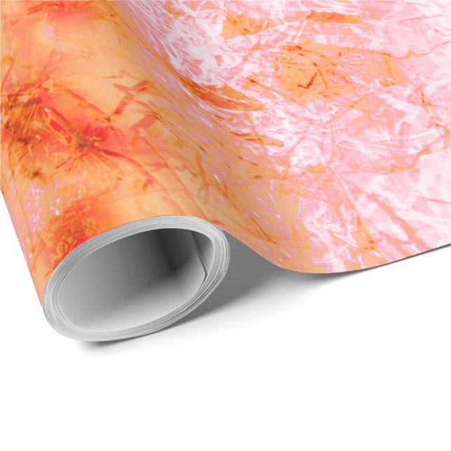 Falsa pele de salmão, com partes clareadas presentpapper (Rullad Hörn)