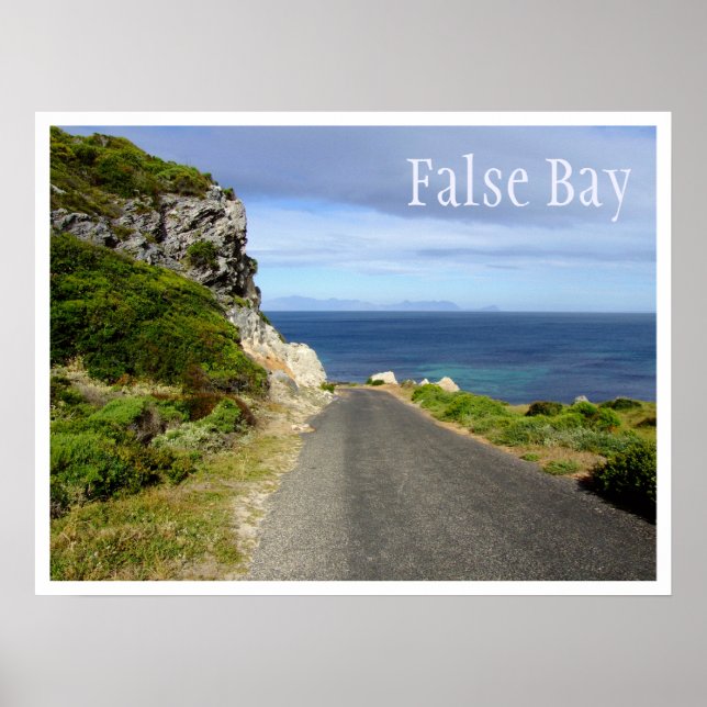 False Bay, Capetown, South Afrika Poster (Framsidan)