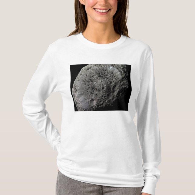 False-färg-vy av Saturnus måne Hyperion Tee (Framsida)