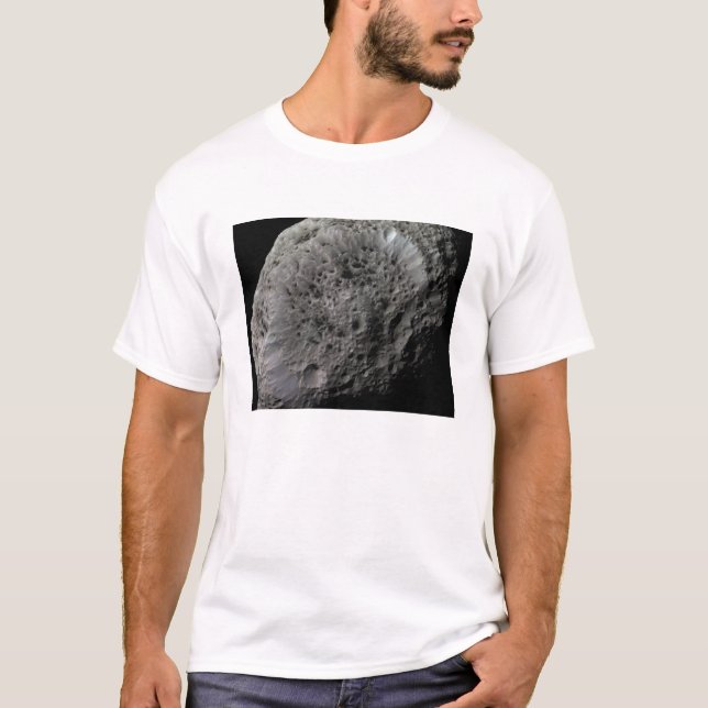 False-färg-vy av Saturnus måne Hyperion Tee Shirt (Framsida)
